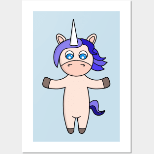 Adorable little unicorn Posters and Art